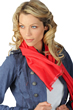 Cashmere & Zijde accessoires stola scarva fel koraal rood 170x25cm